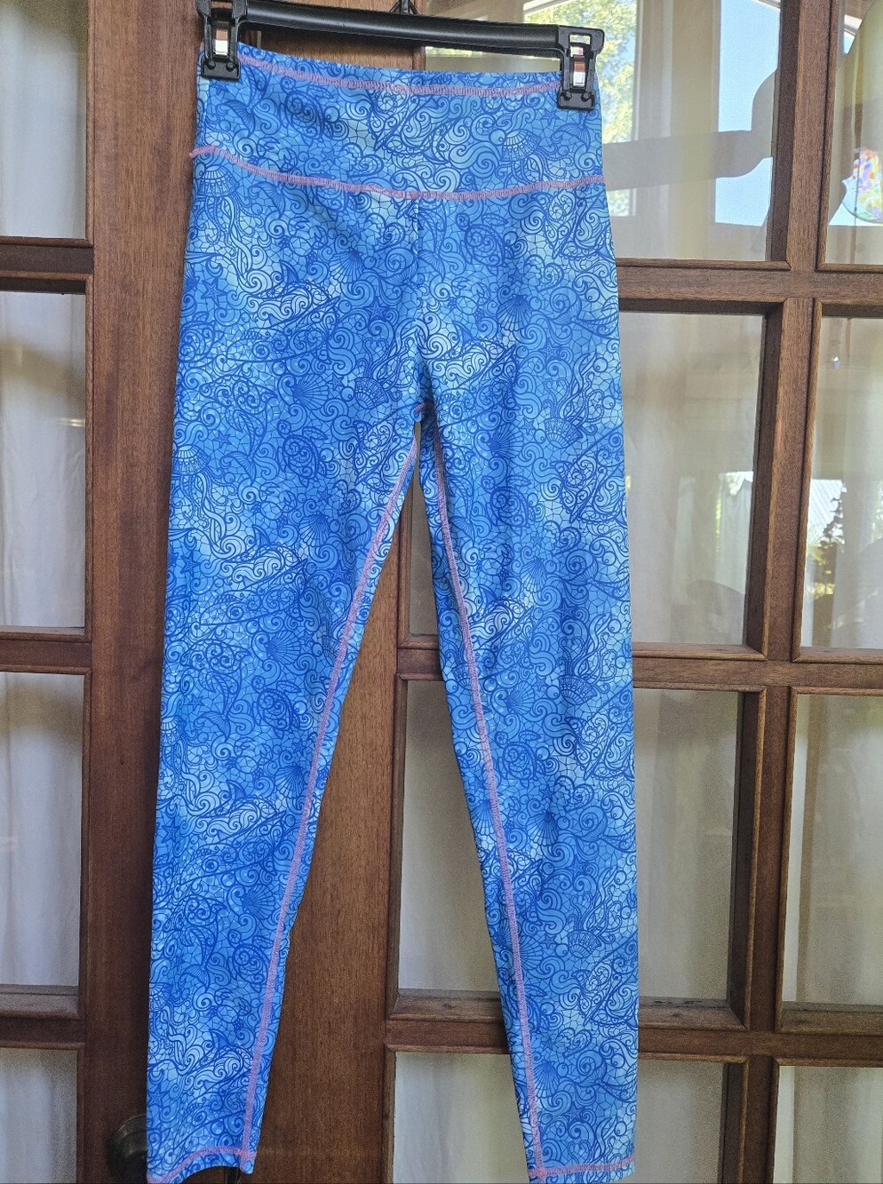 Spacefish Army Blue Women’s Dive Surf Eco Friendly Leggings Ocean Lovers